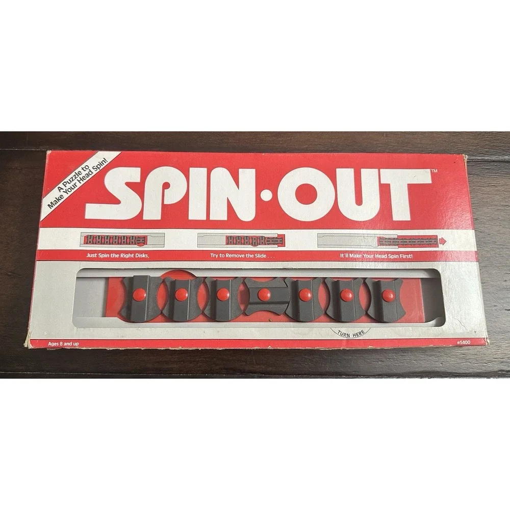 Vintage 1987 Spin Out Puzzle Brain Teaser Game Binary Arts by William Keister